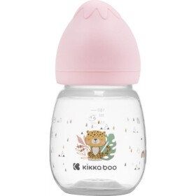KikkaBoo Dojčenská fľaša 180ml 3m+ Savanna Pink (31302020095KB)