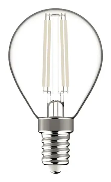 Avide LED žiarovka Filament Mini Globe E14 4,5W / náhrada 40W / 2700K / 470lm / teplá biela (AWLFMG14WW-4.5W)