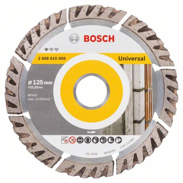 BOSCH Standard for Universal Diamantový rezací kotúč 125 x 22.23mm, 2608615059