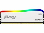 Kingston FURY Beast RGB SE 8GB (1x 8GB) DDR4 3600MHz biela / CL17 / DIMM / 1.35V / Non-ECC / Un-Registered (KF436C17BWA/8)