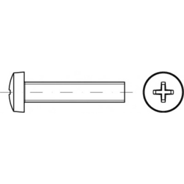 TOOLCRAFT TO-5431017 valcové skrutky s šošovkové hlavou M5 25 mm krížová dražka Philips ocel glavanizované zinkom 200 ks; TO-5431017