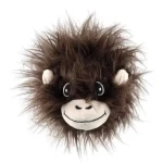 Dog Fantasy Hračka - Jungle hlava opičí pískacie tm. hnedá 12 cm (454-13318)