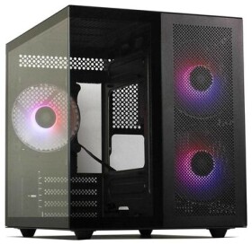 Redragon GC-580 Pagos 2 ARGB čierna / Micro ATX / 2x USB-A / bez zdroja / priehľadná bočnica (GC-580)