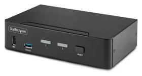 StarTech 2-portový KVM prepínač DisplayPort / KVM prepínač / 8K 60Hz / DisplayPort 1.4 / USB (D86A2-2-PORT-8K-KVM)