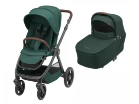 Maxi-Cosi Oxford kočík Essential Green + vanička Sense Twillic Green / Do 10kg (X-1150047110MC-1522403110MC)