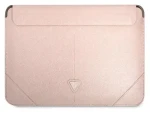 Guess Saffiano Triangle Logo ružová / Sleeve / 16"