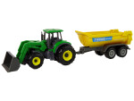Mamido Elektrické autíčko Farmársky traktor s prívesom D Zelený