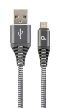 Gembird CC-USB2B USB-A - MicroUSB 1.m šedá (CC-USB2B-AMMBM-1M-WB2)