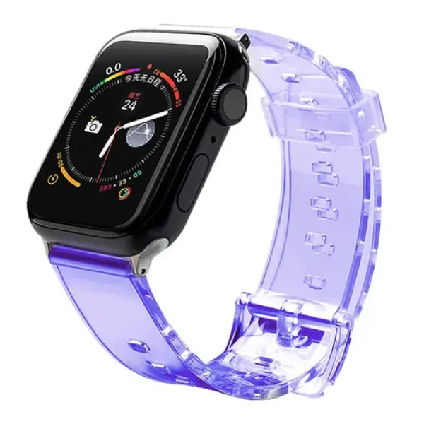 Hurtel Silicone Strap Light fialová / Remienok / Apple Watch 42/44 mm / Silikónový
