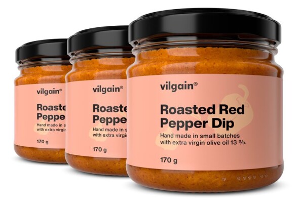Vilgain Dip z pečených červených paprik – 3× 170 g