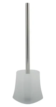 MSV HAO WC kefa s plastovou nádobou biela / nerezová oceľ / 12 x 12 x 36 cm