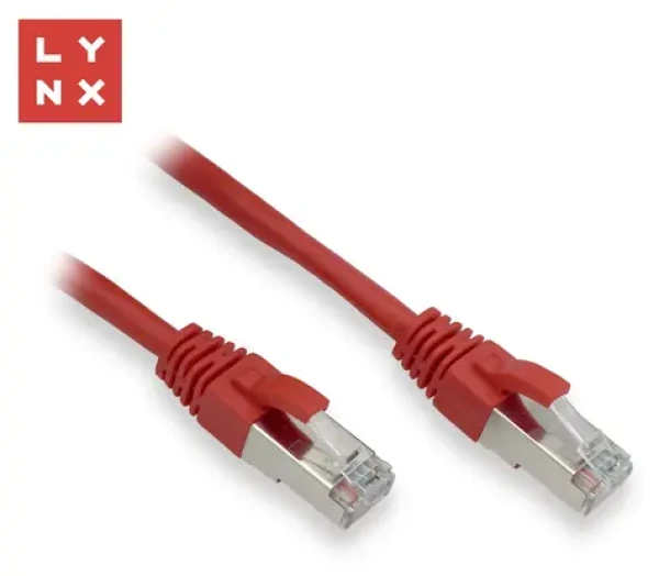Lynx patch kábel Cat5e FTP červený / Patch kábel / 5 m / CCA (LX-FTP5E-050-RED)