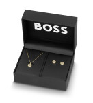 Hugo Boss Luxusná sada pozlátených šperkov Medallion 1570149 (náhrdelník, náušnice)