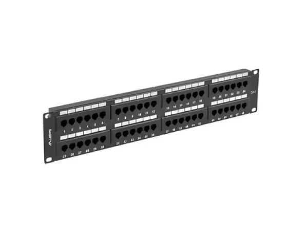 Lanberg 19" / Patch panel / 2U / 48 portov / Cat.6 UTP / čierny (PPU6-2048-B)