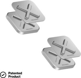 Ram mounts Deltahub HoldX magnetic holder, 2-pack, silver