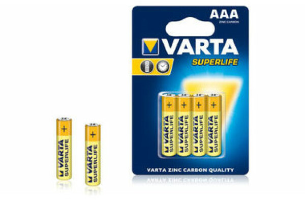 Varta Superlife Batéria AAA / 1.5V / zinko-uhlíková / 4 ks / v blistri (2003101414)