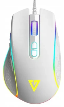 Modecom Volcano Veles biela / Herná myš / optická / 12800 DPI / USB (M-MC-VELES-200)