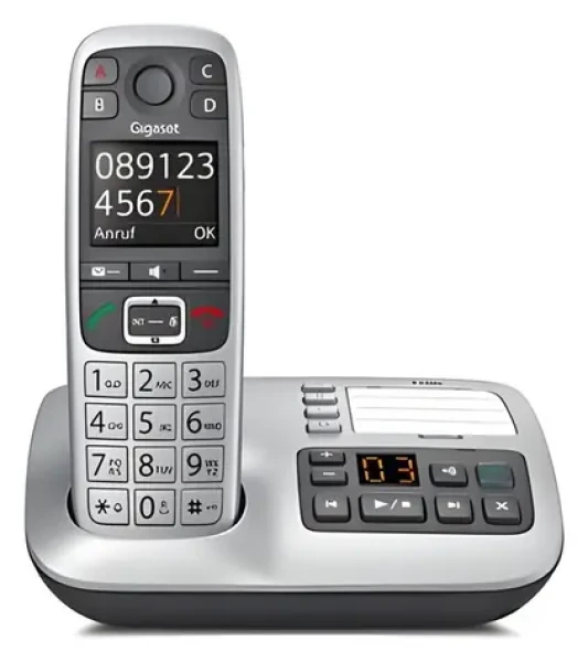 Gigaset E560A platinová / DECT bezdrôtový telefón (S30852-H2728-B101)