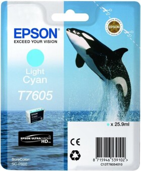 Epson Toner T7605 Light Cyan Ultrachróme HD (C13T76054010)