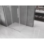 MEXEN/S - Velar L sprchovací kút, posuvné dvere 120 x 110, dekor, chróm 871-120-110-33-01