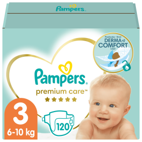 Pampers Premium Care Mega box Midi (120 ks) / Plienky / Veľkosť 3 (6-10 kg) (4015400465461)