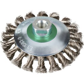 Rhodius RHODIUS EKBZ, 8 ks kužeľová kefa 115 x 15 x 20 x M14 mm, viazaná, TOPline, Made in Germany, na nerez, oceľ 353093 8 ks; 353093
