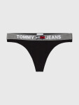 Dámske tangá LOGO WAISTBAND THONG UW0UW02823BDS čierne Tommy Hilfiger