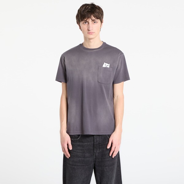 Tričko RIPNDIP Lord Nermal Pocket Tee Charcoal Vintage Wash XL