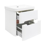 Kúpeľňová skrinka s umývadlom SAT Fusion 57,5x53x45 cm biela matná mat SATFUSION260WMW SATFUSION260WMW