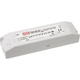 MEAN WELL PLC-30-48 LED driver, napájací zdroj pre LED konštantné napätie, konštantný prúd 30 W 0 - 0.64 A 48 V/DC bez možnosti stmievania, PFC spínacie obvod,; PLC-30-48