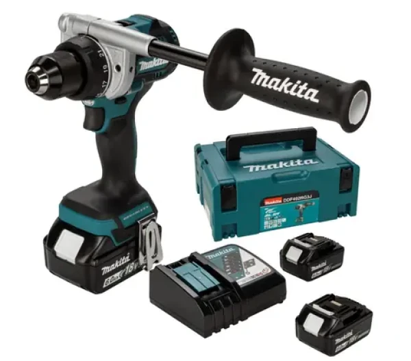 Makita DDF492RG3J / Aku vŕtačka/skrutkovač / 18V / 2100 ot-min / 3x Aku BL1860B (DDF492RG3J)