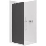 CERANO - Sprchová zástena Walk-in Onyx YL/P - 8 mm - chróm, grafitové sklo - 50x200 CER-8050BD1231