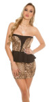 Sexi bandeau-minidress KouCla peplum Einheitsgroesse