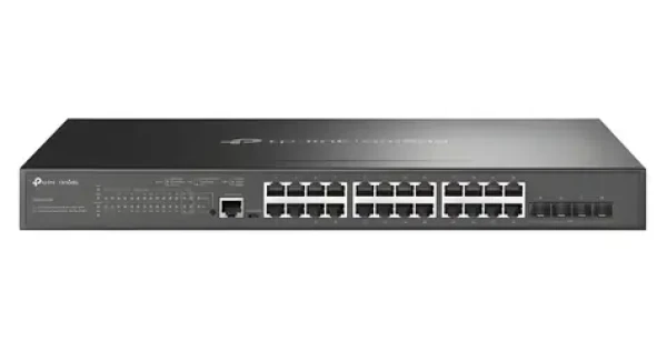 TP-LINK Omada Switch 24- Port PoE+ / Switch / L2+ Managed / 24x GLAN PoE+ / 4X SFP+ / 1U (SG3428XMP)
