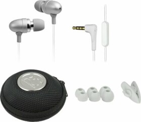 ARCTIC E351 W Earphone strieborné / špuntové slúchadlá / mikrofón / 3.5mm Jack / 1.3 m (ORACO-ER003-GBA01)