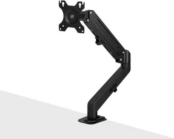 Lindy čierna / Rameno na monitor / plynová pružina / 17-27" / nosnosť 9 kg / náklon 0-180 ° / rotácia 180 ° (40707)