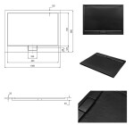 BESCO - Obdĺžniková sprchová vanička AXIM - STONE EFFECT - Farba - Stone efect, Rozmer A - 100 cm, Rozmer B - 90 cm VANKAXIM1090S