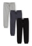 Tepláky slim-fit s elastickým pásom a sťahovacou šnúrkou 3pack Minoti 29FLEECE287 - 116/122 | 6/7let