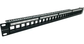 Conexpro Patch panel modulárny 24 portov / Patch panel / 19" / 1U / neosadený (PP24-0-UTP)