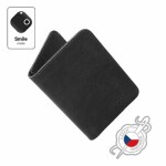 FIXED Smile Wallet XL Kožená peňaženka so smart trackerom FIXED Smile PRO čierna (FIXSM-SWXL2-BK)