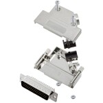 TRU COMPONENTS TCD45PKM25HDP44K 7709452 sada D-SUB kolíkové lišty 45 ° Pólov: 44 spájkovaný 1 ks; 7709452