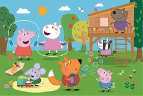 Trefl - Puzzle - Prasiatko Peppa: Zábava v tráve MAXI