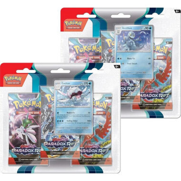 Pokémon TCG: SV04 Paradox Rift - 3 Blister Booster