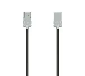 HAMA Ultra-Slim čierno-strieborná / HDMI kábel / High Speed 4K / 2 m