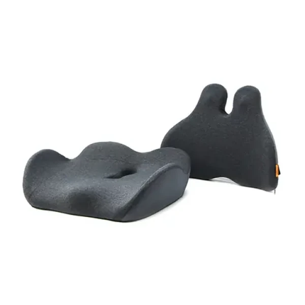 Powerton Set bedrovej opierky a podsedáku antracit / ergonomický / pamäťová pena (WPEUS4)