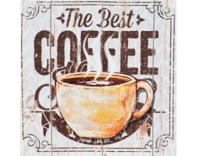 Obraz na plátne The Best Coffee, 28x28 cm%