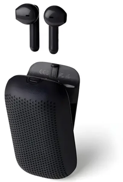 Lexon Speakerbuds LA127N čierna / Bezdrôtové slúchadlá s Bluetooth reproduktorom / TWS / Bluetooth / USB-C (LA127N)