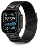 Tech-Protect Milano Vanguard čierna / Remienok pre Apple Watch / milánsky ťah / 44/45/46/49 mm