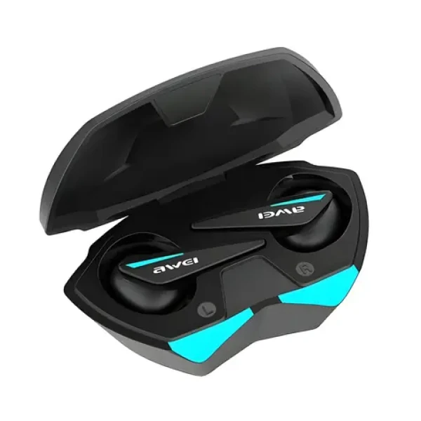 Awei T23 čierna / Bezdrôtové slúchadlá / TWS / Gaming / Bluetooth 5.3 / dobíjacie púzdro (T23)