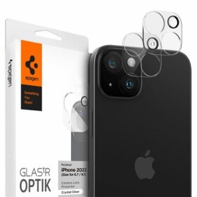 Spigen Glass tR Optik 2 Pack ochranné sklo na fotoaparát pre Apple iPhone 15/15 PLUS číra (AGL06916)